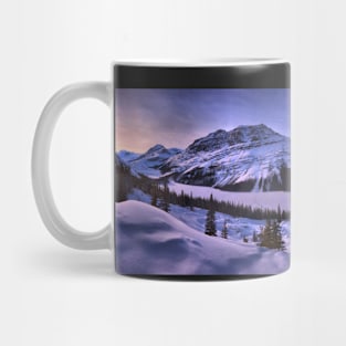 Peyto Lake Purple Sunset Panorama Mug